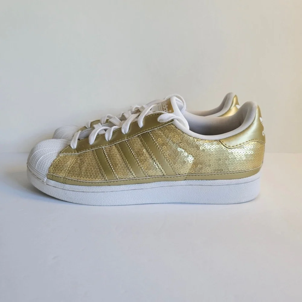 adidas Originals Superstar Sequin Gold Metallic - 7